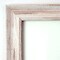 Amanti Art Non-Beveled Wood Wall Mirror, Alexandria White Wash Narrow Frame
